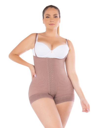 Faja Strapless Corta de Alta Compresión