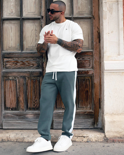 Pantalón Jogger con Banda Lateral para Hombre