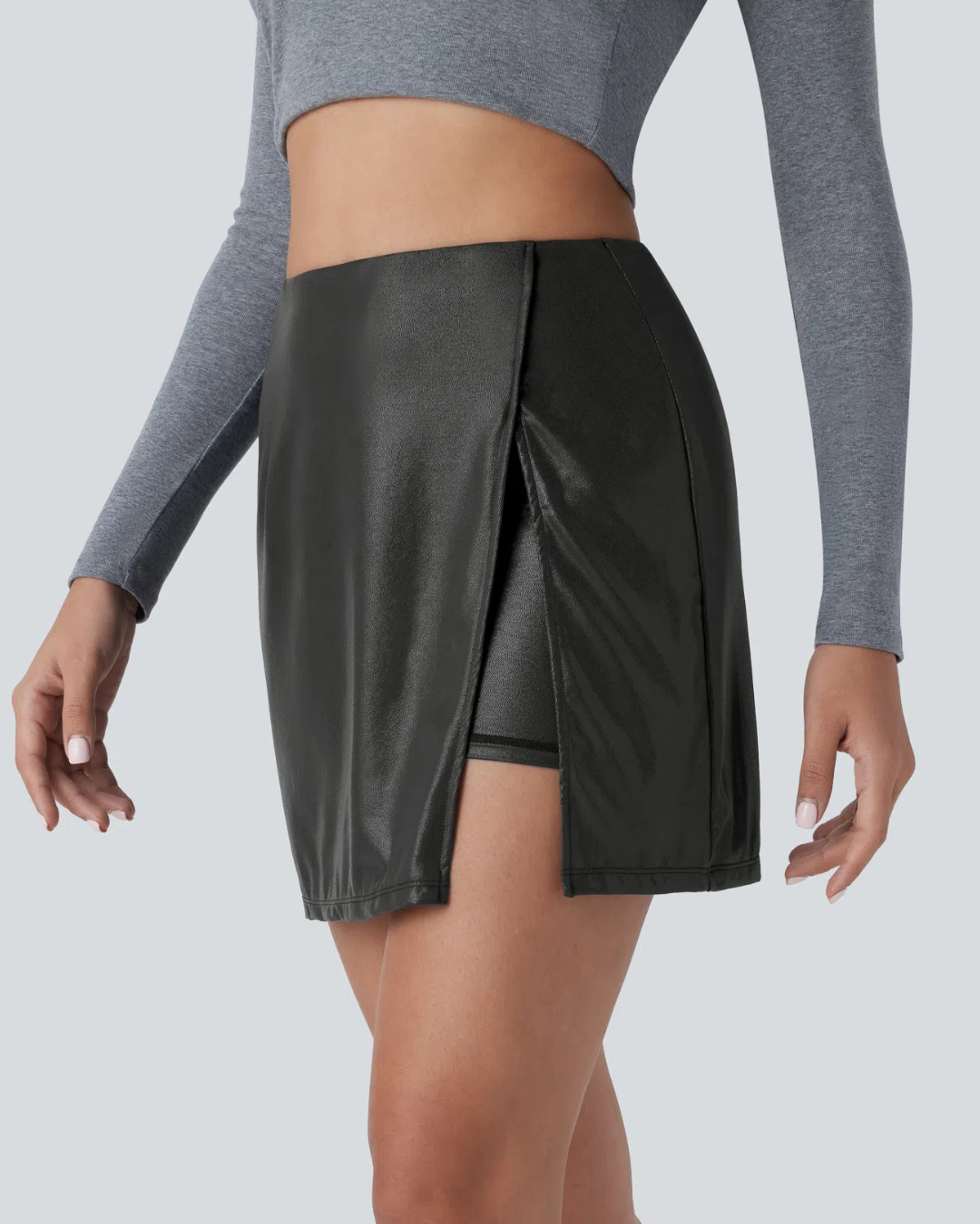 Falda Corta con Short y Bolsillo Interno