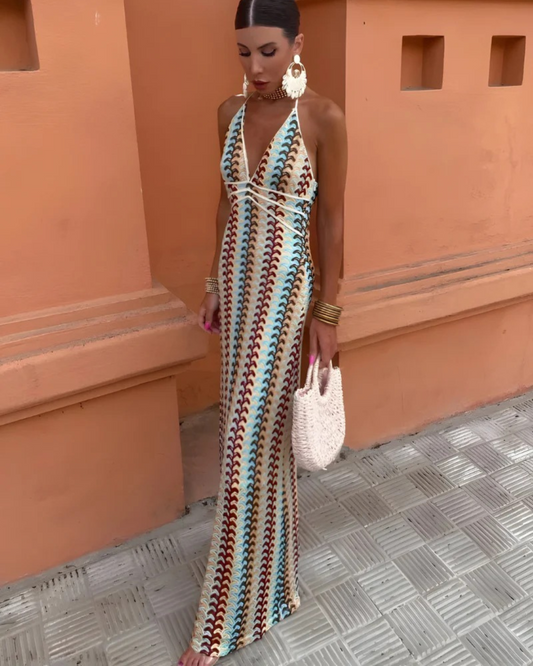Vestido de Verano de Punto Calado