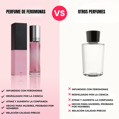 Perfume con Feromonas para Mujer con Fragancia Seductora y Presentación Elegante de 10 ml (OFERTA 2X1)