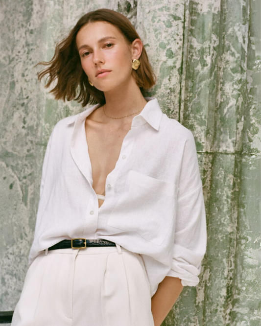 Camisa de Lino Atemporal, Cómoda y Siempre con Estilo