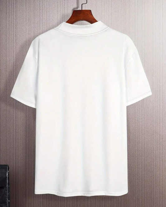 Camiseta de Hombre con Cuello y Corte Entallado