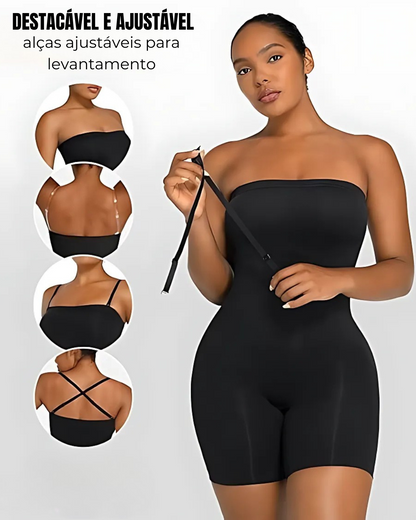 Faja moldeadora sin costuras para mujer con tirantes extraíbles