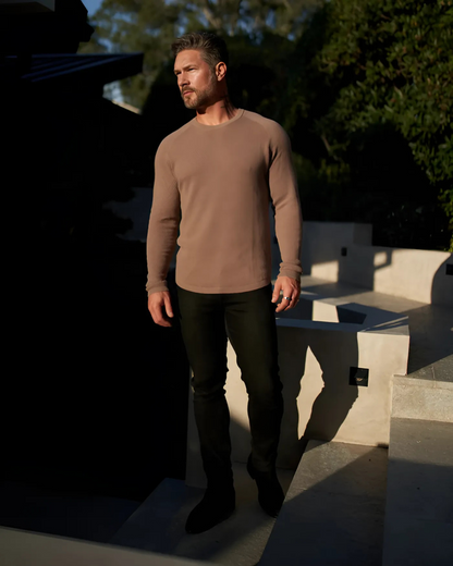 Jersey Manga Larga Elegante para Hombre
