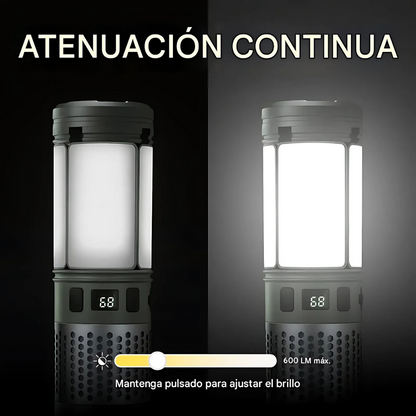 Lampara de Camping Recargable y Resistente al Agua