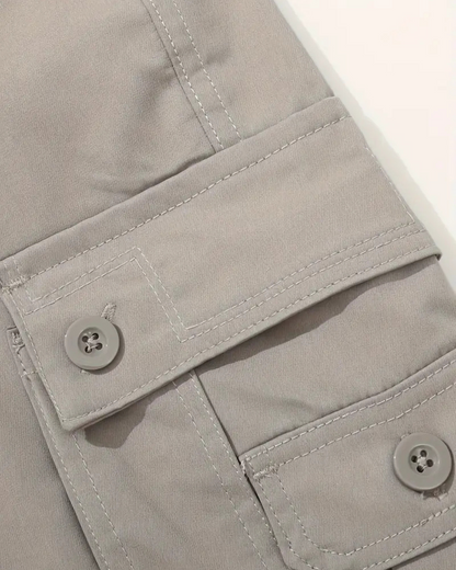 Pantalón Rectos para Hombre con Múltiples Bolsillos