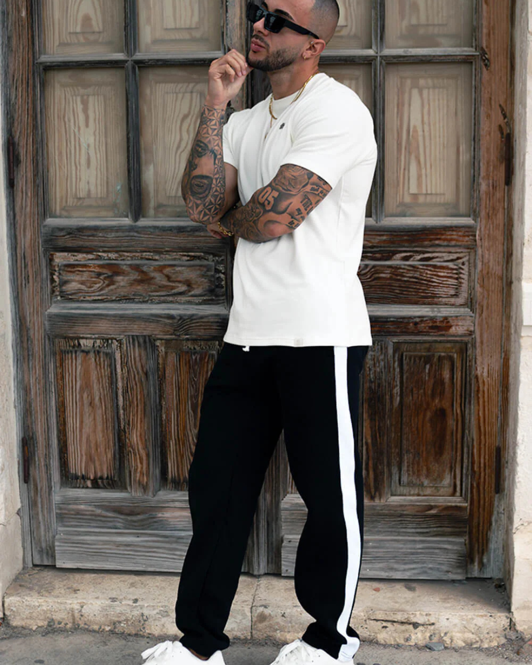 Pantalón Jogger con Banda Lateral para Hombre