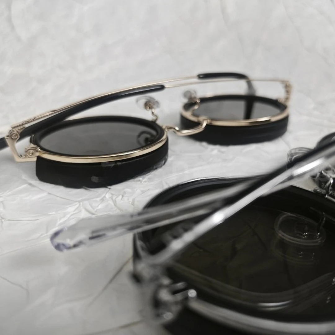 Lentes de Sol Redondas Ajustables y Polarizadas Unisex