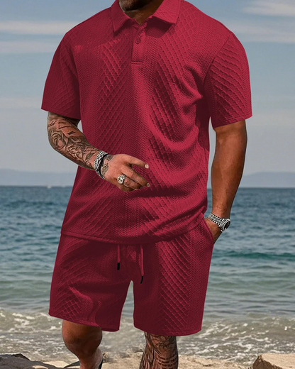 Conjunto de Camiseta Manga Corta y Short para Hombre