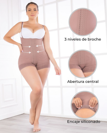 Faja Strapless Corta de Alta Compresión