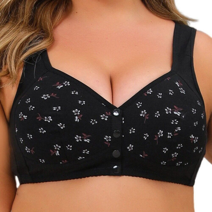 Sujetador Floral Cómodo y Confortable con Botón Frontal (OFERTA 2X1)