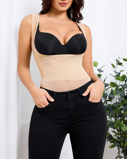 Faja de Abdominoplastia de Malla Triangular para Mujer