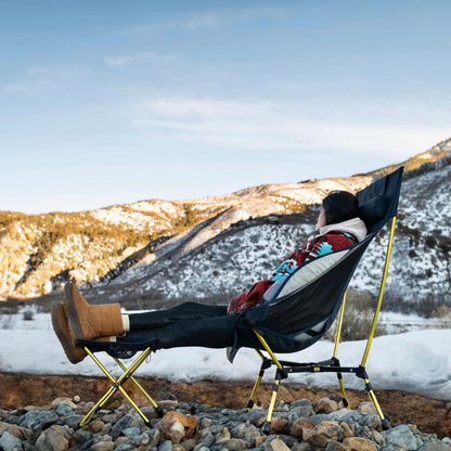 Silla camping resistente con respaldo alto