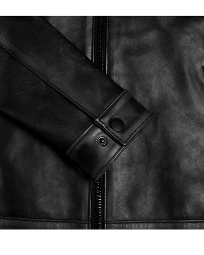 Chaqueta de Cuero Elegante para Hombres