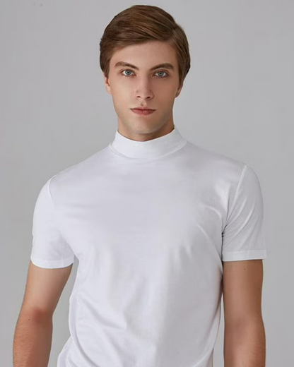 Camiseta de Hombre con Cuello y Corte Entallado