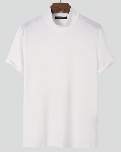 Camiseta de Hombre con Cuello y Corte Entallado