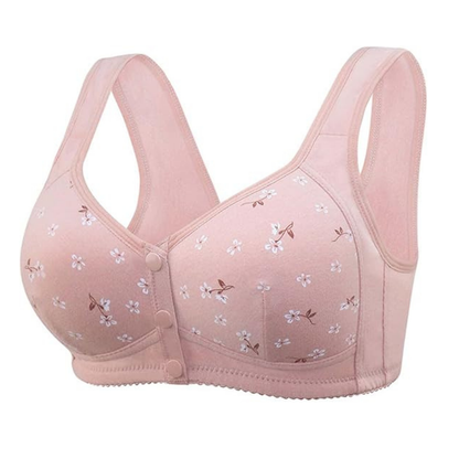 Sujetador Floral Cómodo y Confortable con Botón Frontal (OFERTA 2X1)