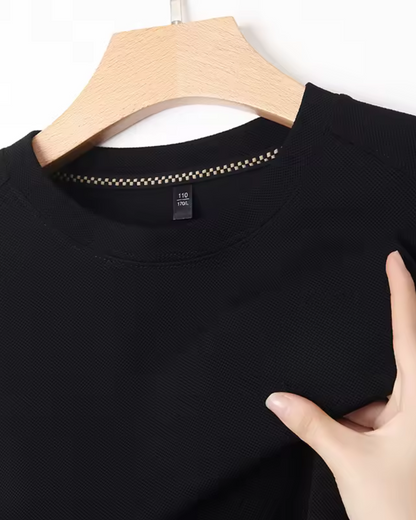 Jersey Manga Larga Elegante de Tejido Elástico para Hombre
