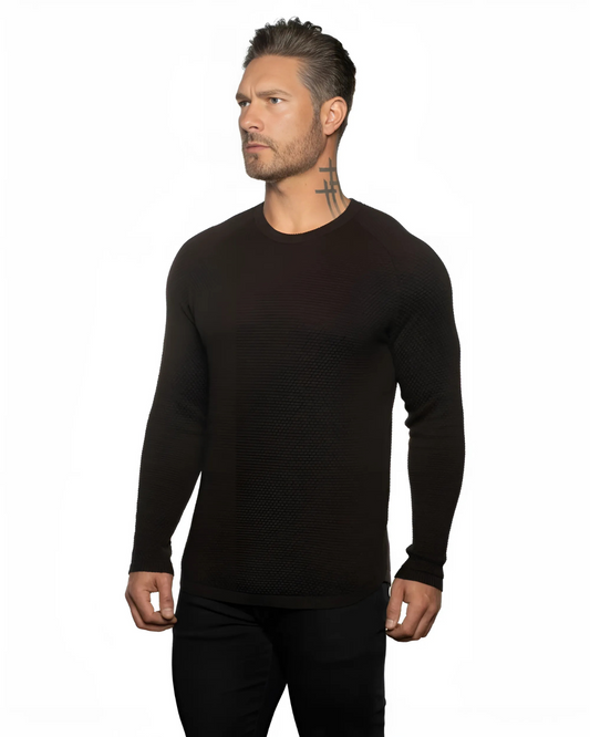 Jersey Manga Larga Elegante para Hombre