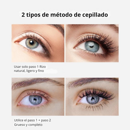 Rímel 2 en 1 con Cepillos para una Curvatura Intensa y un Efecto Alargador (OFERTA 2X1)