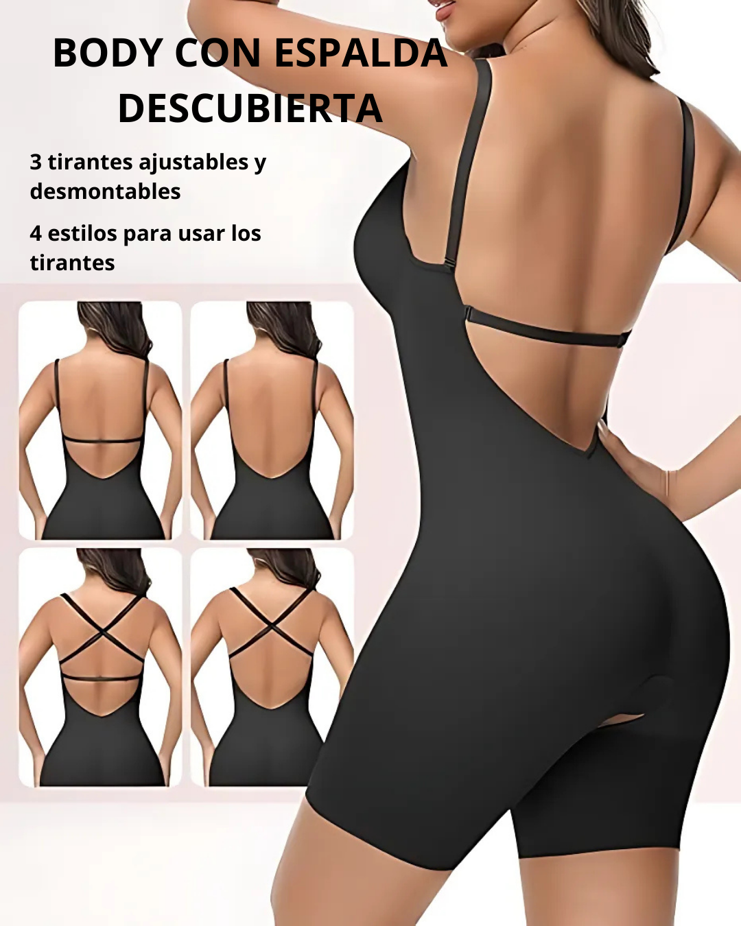 Faja Reductora de Cuerpo Entero con Escote en U